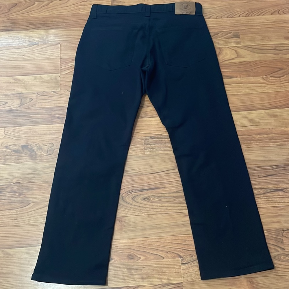 True Craft Black Mens Straight Fit Jeans 34X30 - Picture 3 of 7